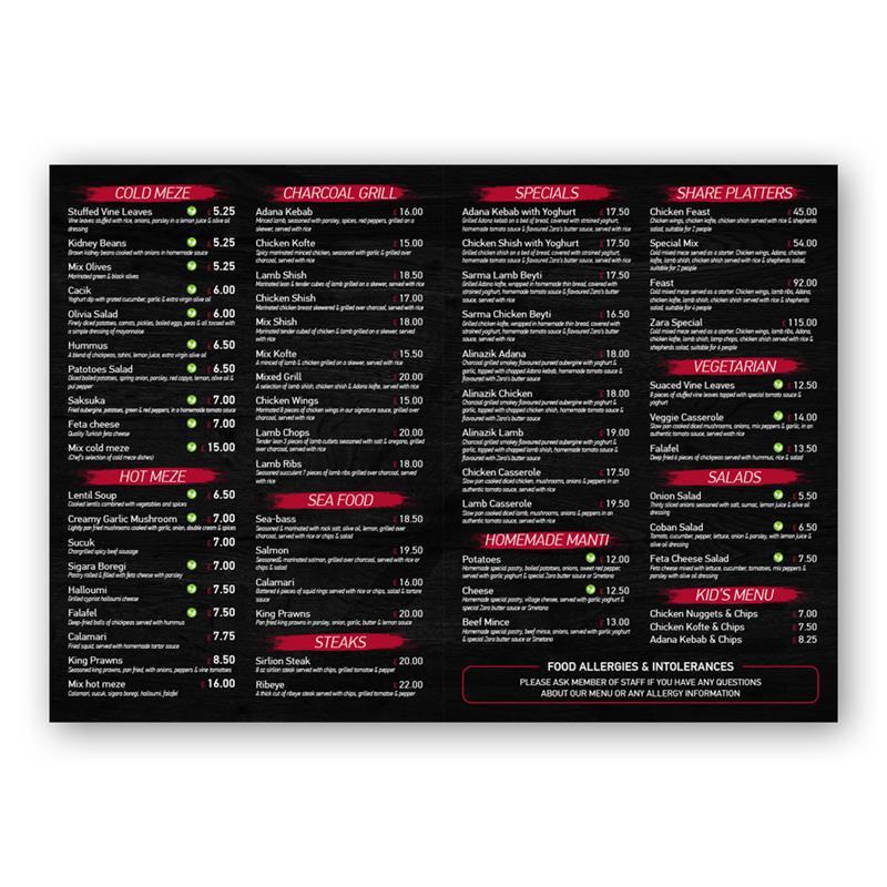 Menu Design